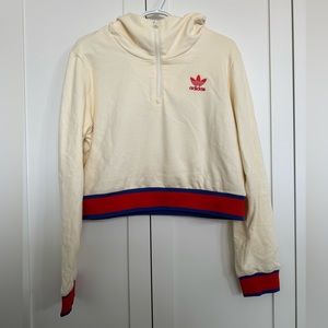 Adidas Embroidered Quarter Zip Hoodie